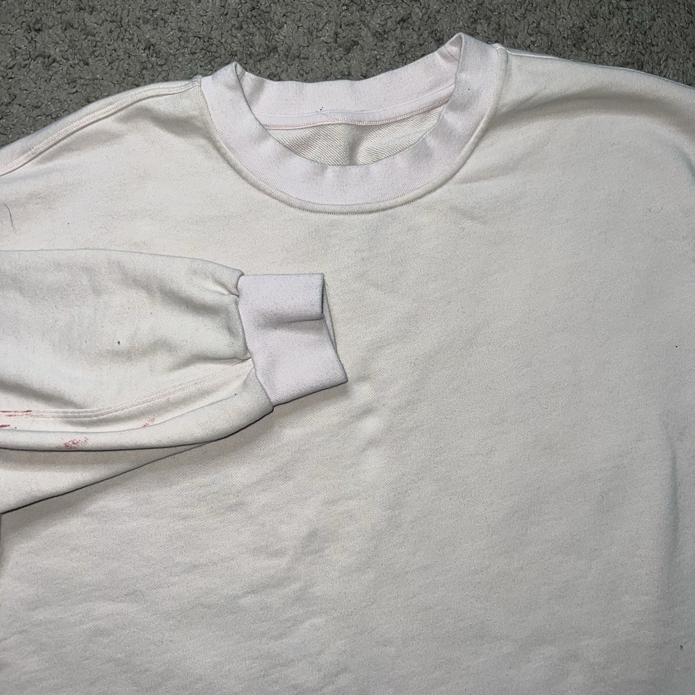 Lululemon Softstream Perfectly Oversized Cropped Crew Women's Size M‎ Peach